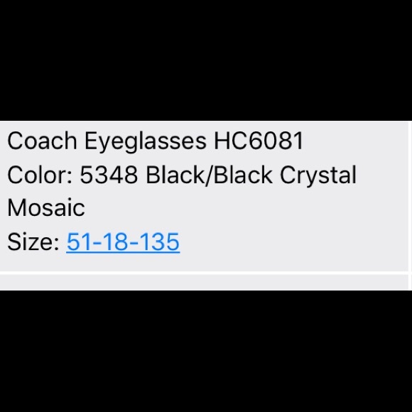 🖤COACH🖤blk&clear print FRAMES - Picture 2 of 8